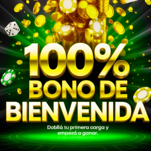 100% BONO DE BIENVENIDA