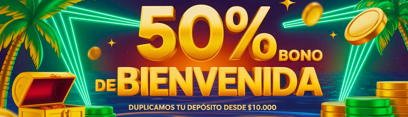 100% BONO DE BIENVENIDA