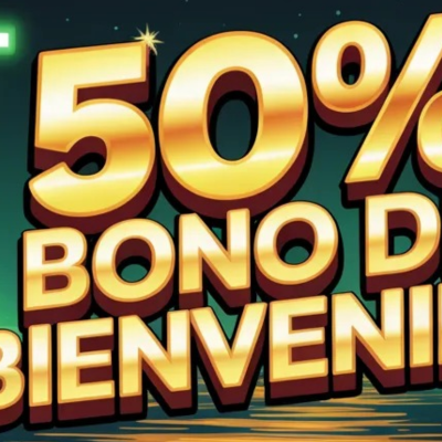 100% BONO DE BIENVENIDA