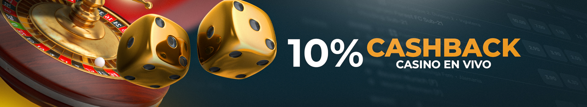 10% CashBack Casino en Vivo